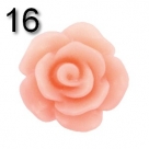 #16 - 5 Stück Resin Rose Beads ca. 10x6 mm - canyon sunset orange - matt