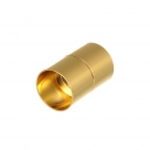 1 Magnet-Verschluss Ø 20x11mm zum Kleben - goldfarben