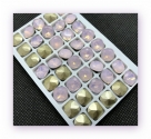 1 Glas-Square Ø 12x12 mm - opal rosé