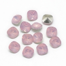 1 Resin Cushion Stone 10x10mm - Rose Opal