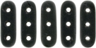 #02.01 - 25 Stück Beam Beads 3x10 mm - Jet matt