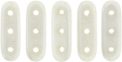 #03.00 - 25 Stück Beam Beads 3x10 mm - White Shimmer