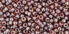10 g TOHO Seed Beads 11/0 TR-11-0114 - Tr.-Lustered Smoky Topaz