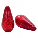 #01.01 - 1 Stück Polaris-Elements Perlen Tropfen Paipolas - Ø 20x10 mm - shiny warm red