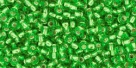 10 g TOHO Seed Beads 11/0 TR-11-0027 Peridot Silver-Lined (A,D)