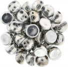 #01.01 25 Stck. 2-Hole CzechMates Cabochon 7mm - Crystal Labrador Full