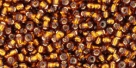 10 g TOHO Seed Beads 11/0 TR-11-0034 - Silver-Lined Topaz (A,D)