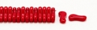 #00.00 - 50 Stück Link Beads 3x10 mm - Red Opaque