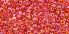 10 g TOHO Seed Beads 11/0 TR-11-0241 - Inside-Color Rainbow Lt Topaz/Mauve Lined (E)
