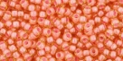 10 g TOHO Seed Beads 11/0 TR-11-0956 - Inside-Color Jonquil/Coral Lined (E,F)
