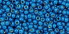 10 g TOHO Seed Beads 11/0 TR-11-PF583 F - Permanent Finish - Matte Galvanized Electric Blue (Caribbean Blue) (A,C,D)