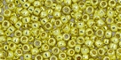 10 g TOHO Seed Beads 11/0 TR-11-PF590 - Permanent Finish - Galvanized Lemon Gold (A,C,D)