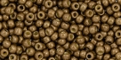 10 g TOHO Seed Beads 11/0 TR-11-PF594 F - Permanent Finish - Matte Galvanized Medal Bronze (A,C,D)