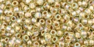 10 g TOHO Seed Beads 11/0 TR-11-0998 - Gold-Lined Rainbow Lt Jonquil (E)