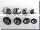 1 Glas-Rivoli 12 mm - crystal hematite foiled