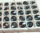 1 Glas-Rivoli 12 mm - Patina - crystal/blue