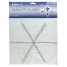 4 x Memory Wire Snowflake - Edelstahl -  Ø 22,85 cm