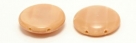 #00.12 5 Stck. 2-Hole Cabochon 18x5mm - Crystal/Opal Beige