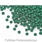 #14.08.02 - 10 g Rocailles 11/0 2,2 mm - Opaque Smaragd