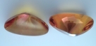 1 Glas Fancy Stone Cabochon Pointed-Back  26x18x13 mm - Crystal Apricot
