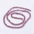 1 Strang Bicone 4 mm tr. amethyst (100 Stück)