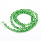 1 Strang Bicone 4 mm tr. peridot (100 Stück)