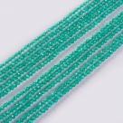 190 facetierte runde Perlen Ø 2mm satin lt sea green