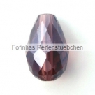 1 facetierter Tropfen 15x10 mm Dk Amethyst AB