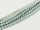 02010/30003 - 1 Strang Perlen Ø 2 mm rund - smoked silver pearl shell