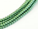 02010/30008 - 1 Strang Perlen Ø 2 mm rund - evergreen pearl shell