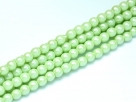 02010/30021 - 1 Strang Perlen Ø 2 mm rund - mint green pearl shell