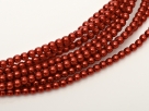 02010/70498 - 1 Strang Perlen Ø 2 mm rund - red pearl-coating