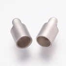 1 Edelstahl-Magnet-Verschluss - zum Einkleben - Ø 10x22 mm (Loch: 8mm) - matt