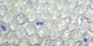 25 facetierte Rondelle 3*4mm Crystal AB