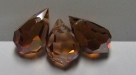 1 facetierter Tropfen 6x10 mm Lt Peach Celsian