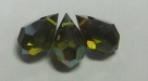 1 facetierter Tropfen 6x10 mm Olivine Celsian