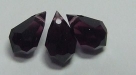 1 facetierter Tropfen 6x10 mm Dark Violet