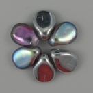 #14 - 50 Stck. PRECIOSA Pip Bead™ 5x7 mm crystal silver rainbow