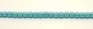 #23e - 50 Stück Perlen rund - opak türkis shimmer - Ø 3 mm