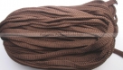 1 m Flachkordel aus Polyester ohne Kern 8mm breit (Braun)
