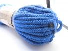 1 m Baumwollkordel mit Polyester-Kern in Kornblumenblau - Ø 5 mm