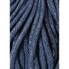 1 m Bobbiny Premium Baumwollkordel in Silverly Jeans - Ø 5 mm