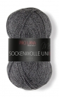 100 Gramm Wolle Pro Lana - Sockenwolle uni - 4-fach - grau