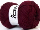 4x100 Gramm Wolle ICE yarns - Merinao Gold - burgundy