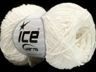 12x50 Gramm Wolle ICE yarns - Shrimp Cotton - White