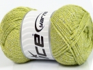 4x50 Gramm Wolle ICE yarns - Metallic Viscose - Green, Silver