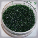 #15-15 10 g Rocailles 15/0 1,5 mm - tr. grün lüster