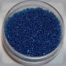 #15-18 10 g Rocailles 15/0 1,5 mm - tr. türkisblau lüster