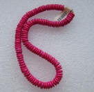 1 Strang Kokos-Linsen Ø ca. 10mm - pink (ca. ± 95 Stück)