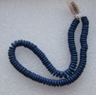 1 Strang Kokos-Linsen Ø ca. 10mm - blau (ca. ± 95 Stück)